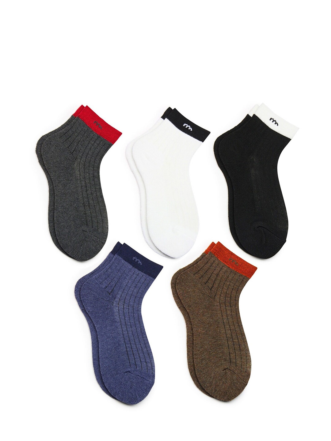 

BAESD Kids Pack Of 5 Ankle Length Socks, White