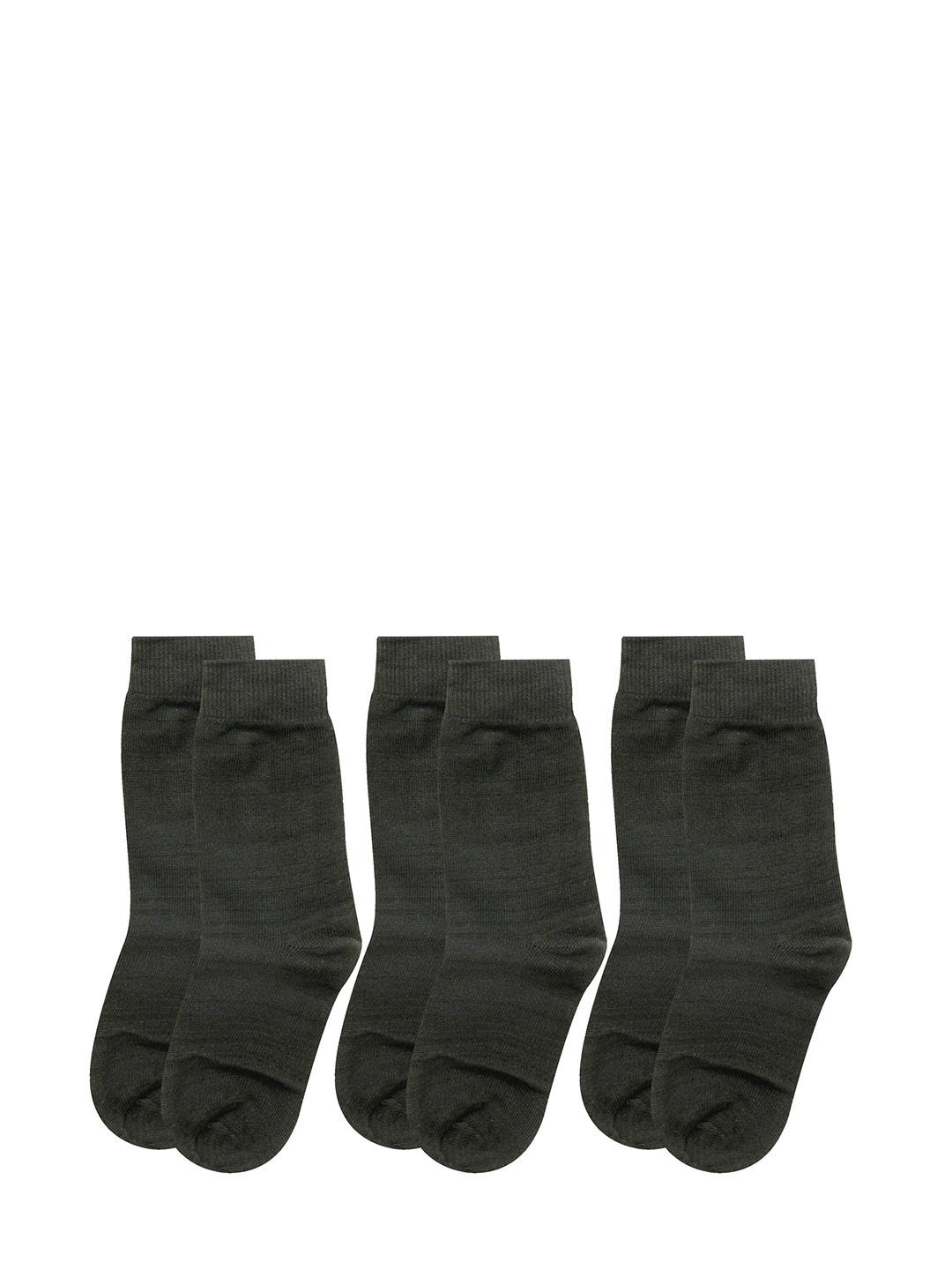 

BAESD Kids Pack Of 3 Calf Length Socks, Black