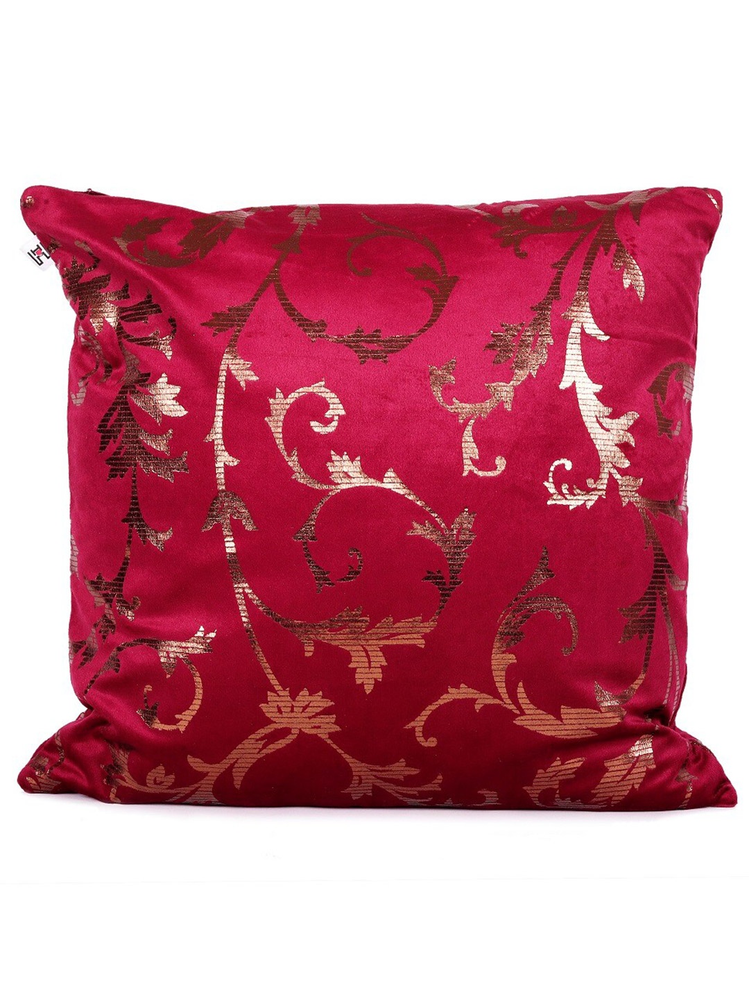 

HERE&NOW Maroon Velvet Square Cushion Cover