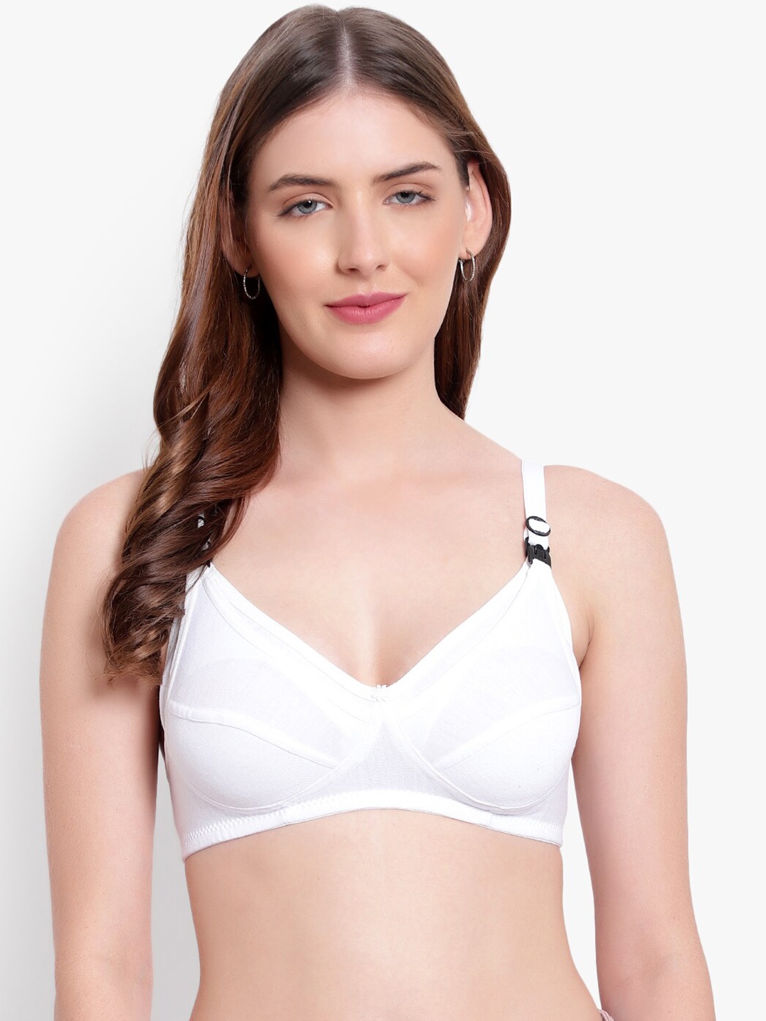 

Bruchi CLUB Pack Of 3 Medium Coverage All Day Comfort Maternity Bra, White