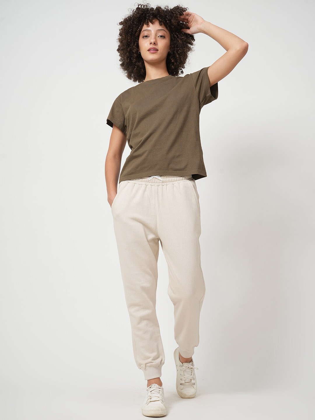 

Saltpetre Pure Cotton T-Shirt & Trousers Co-Ords, Olive