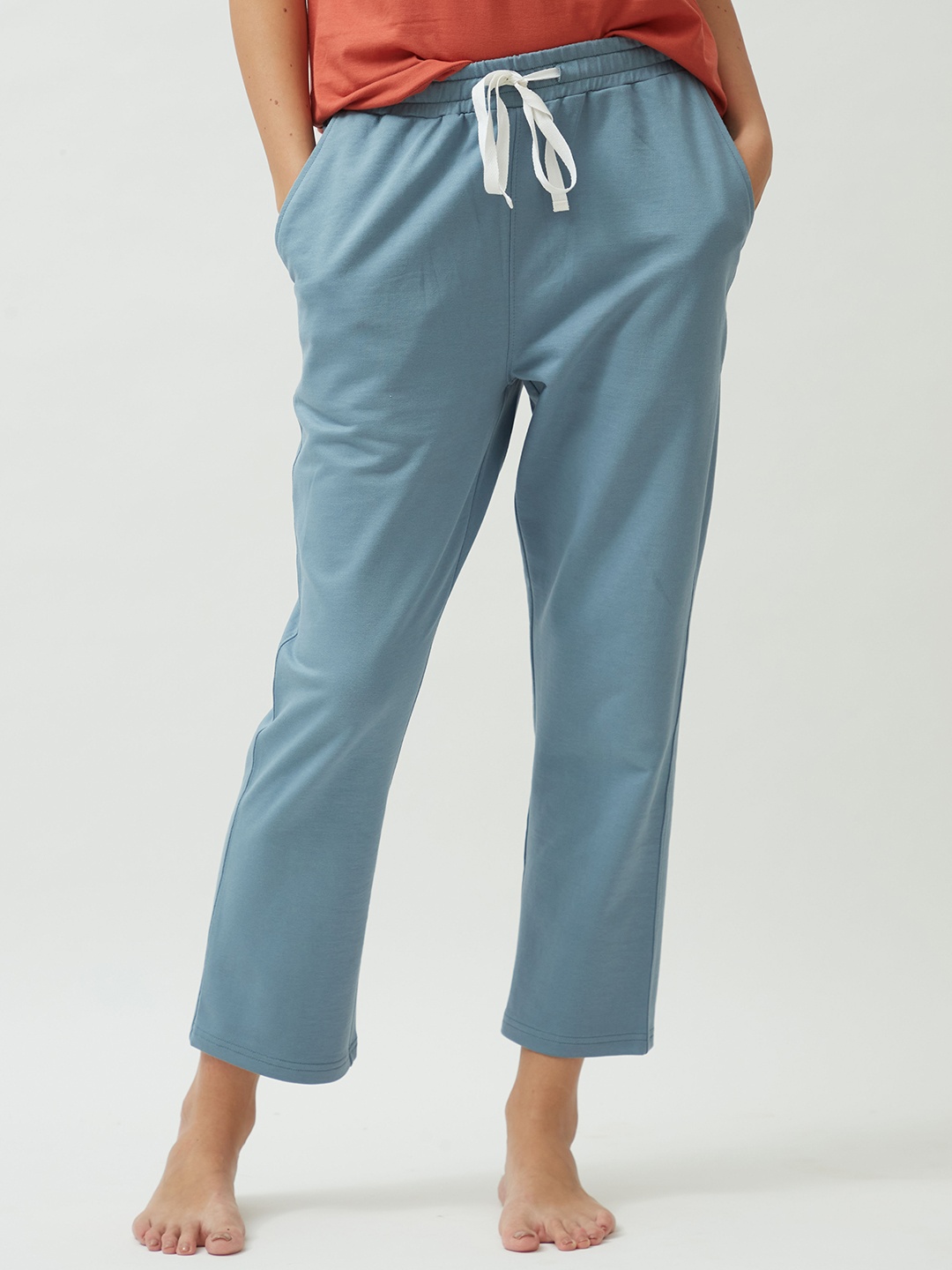 

Saltpetre V Neck T-Shirt With Trouser, Blue