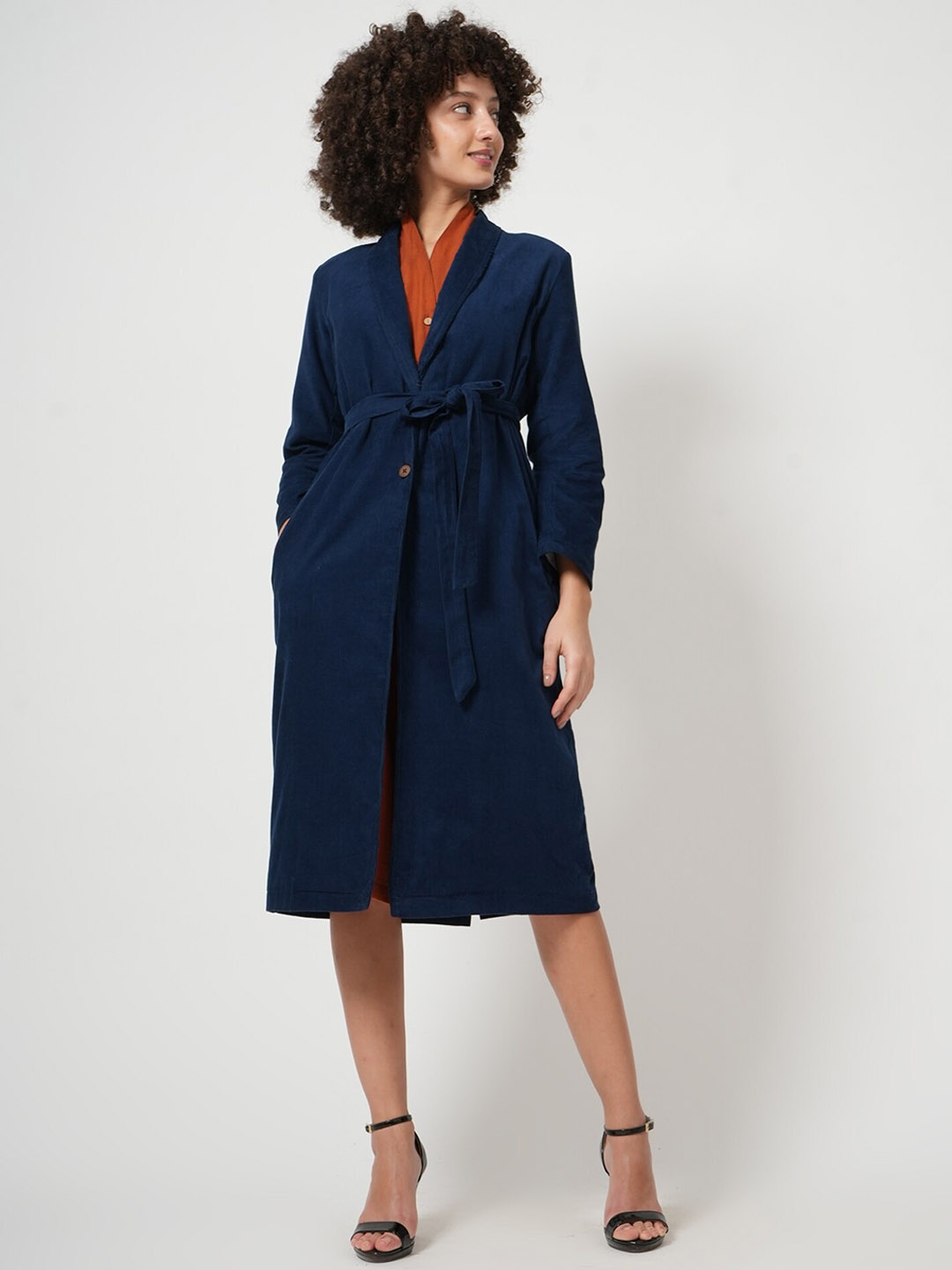 

Saltpetre Organic Cotton Fit & Flare Dress, Rust