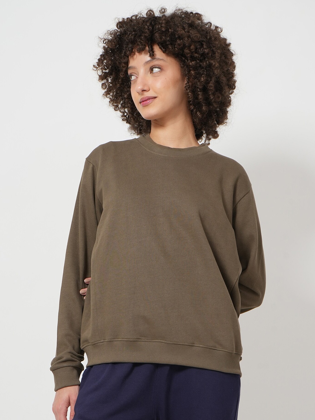 

Saltpetre Organic Cotton Sweatshirt & Joggers, Olive