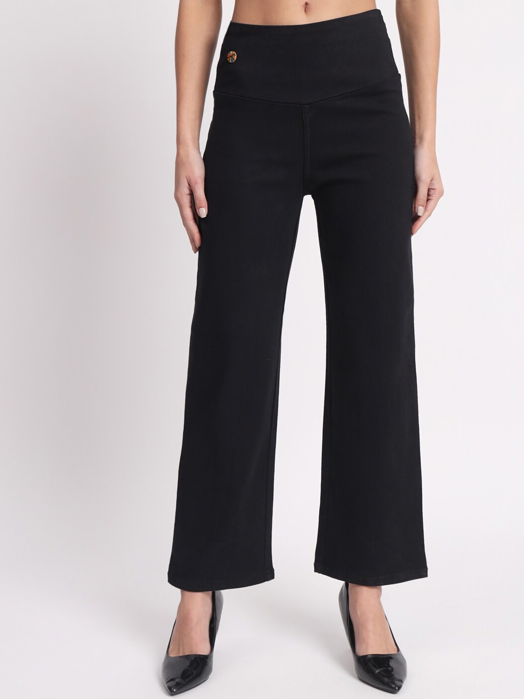 

BAESD Women Relaxed Fit Cotton Jeggings, Black