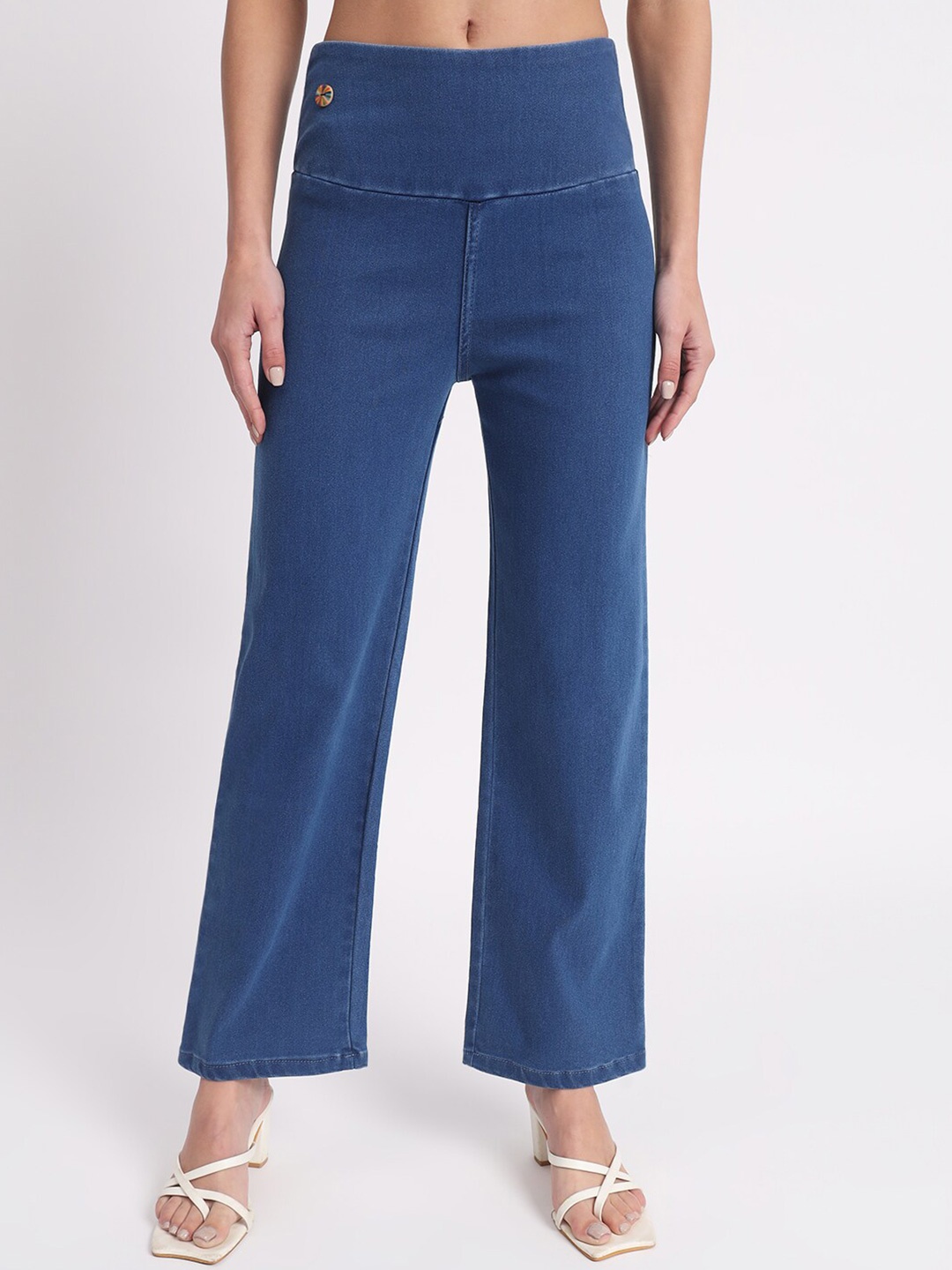

BAESD Women Relaxed Fit Denim Jeggings, Blue