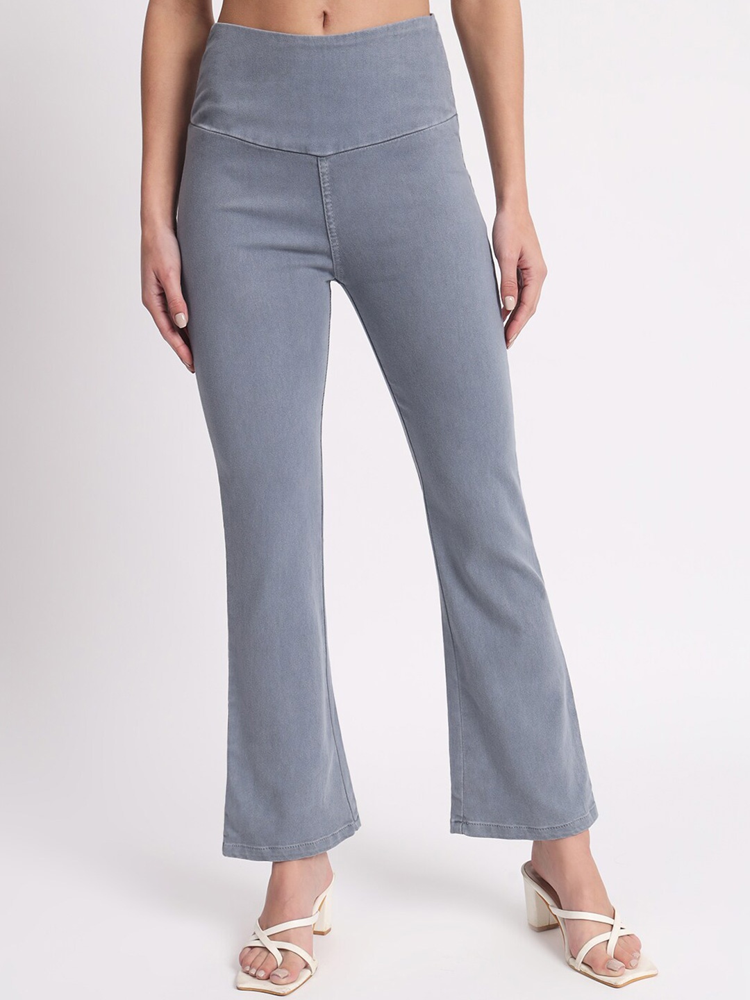 

BAESD Women Relaxed Fit Cotton Denim Jeggings, Grey