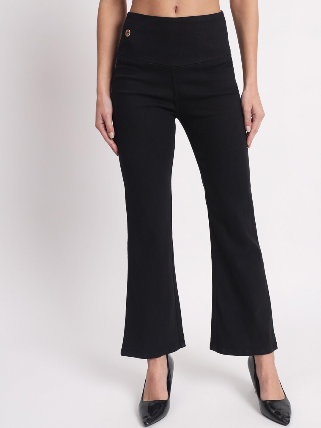 

BAESD Women Relaxed Fit Cotton Denim Jeggings, Black