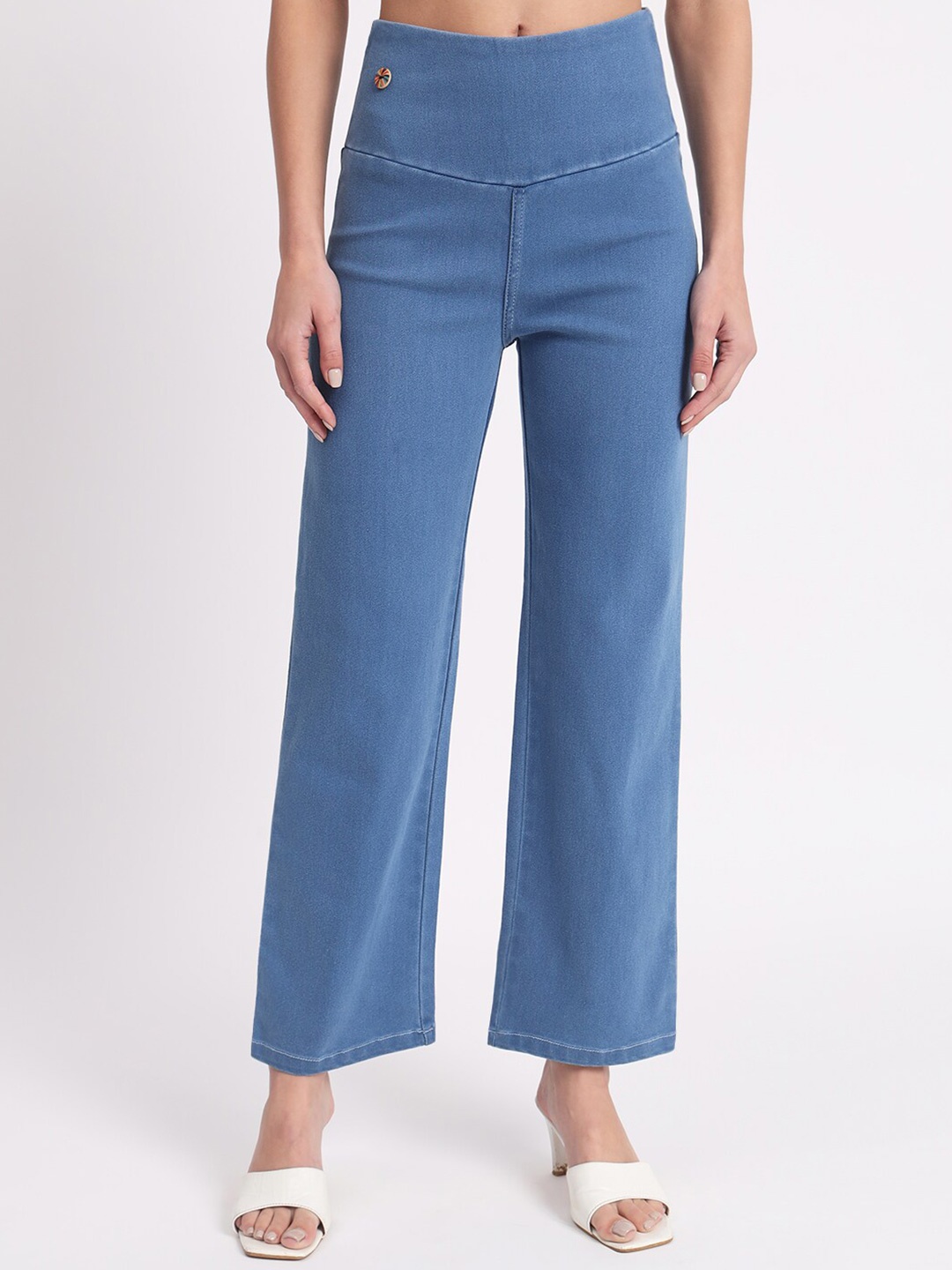 

BAESD Women Relaxed Fit Cotton Denim Jeggings, Blue