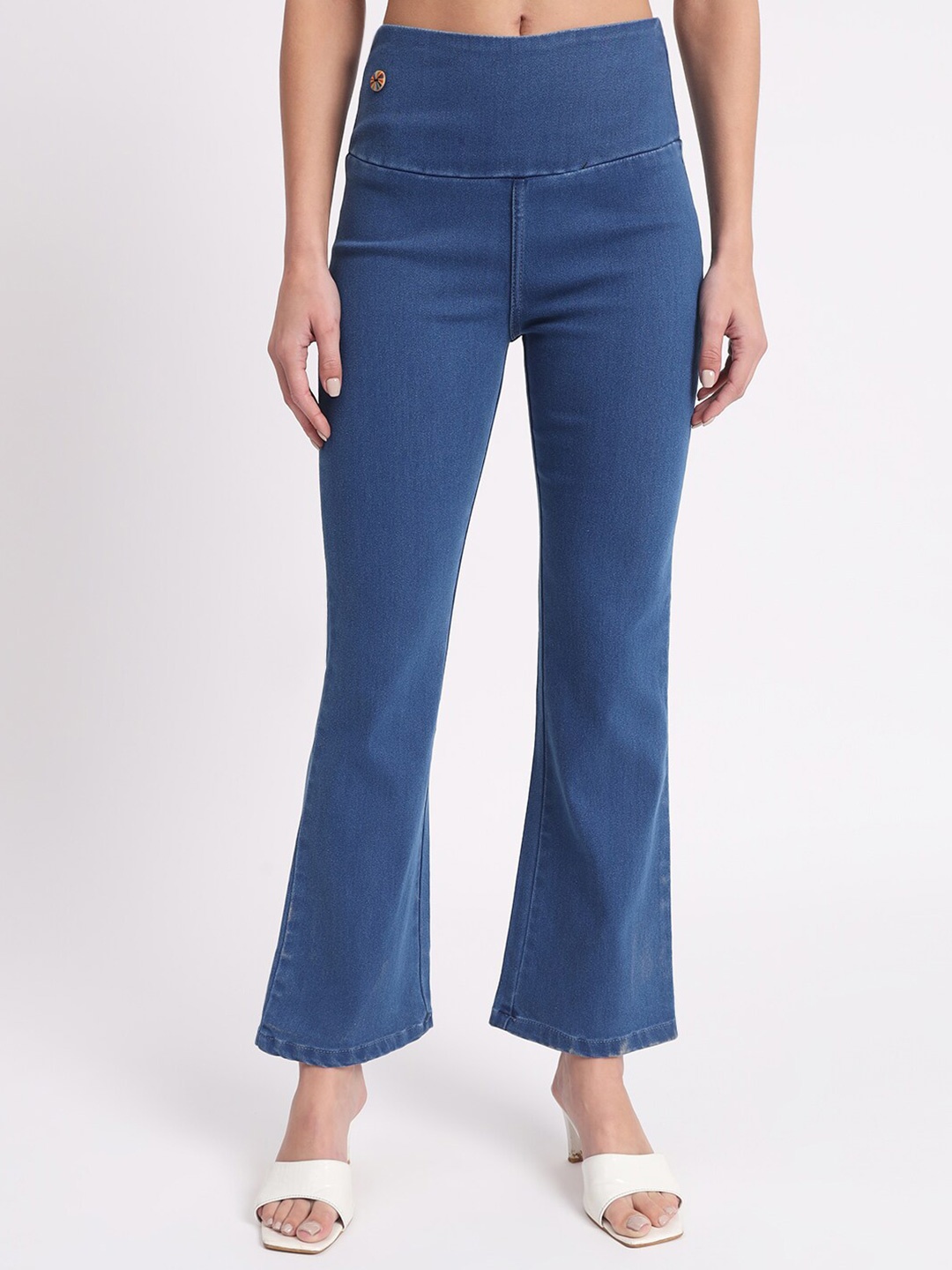 

BAESD Women Relaxed Fit Cotton Denim Jeggings, Blue