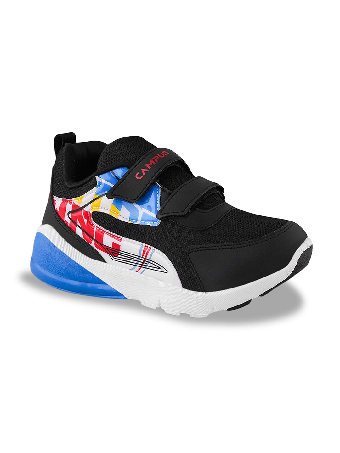 

Campus Kids Printed Running Shoes, Black