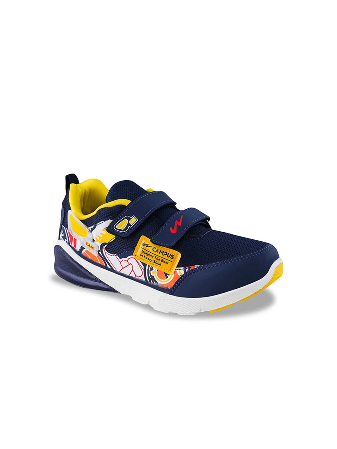 

Campus Kids Velcro Deatil Mesh Running Shoes, Blue