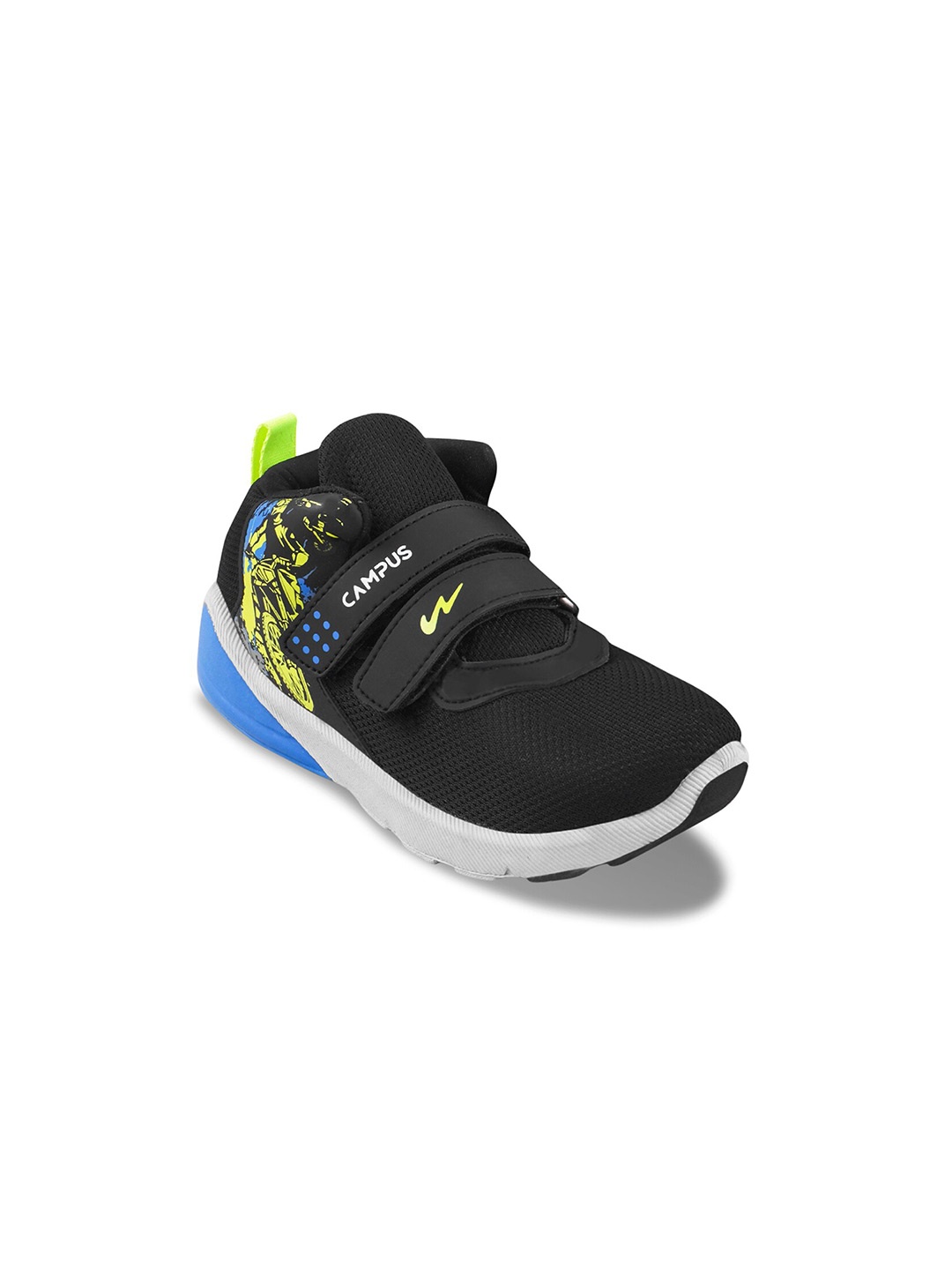 

Campus Unisex Kids Black Mesh Running Non-Marking Shoes