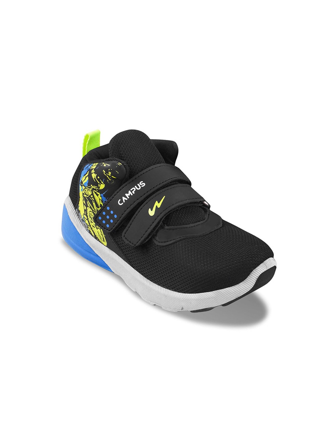 

Campus Kids Printed Running Shoes, Black