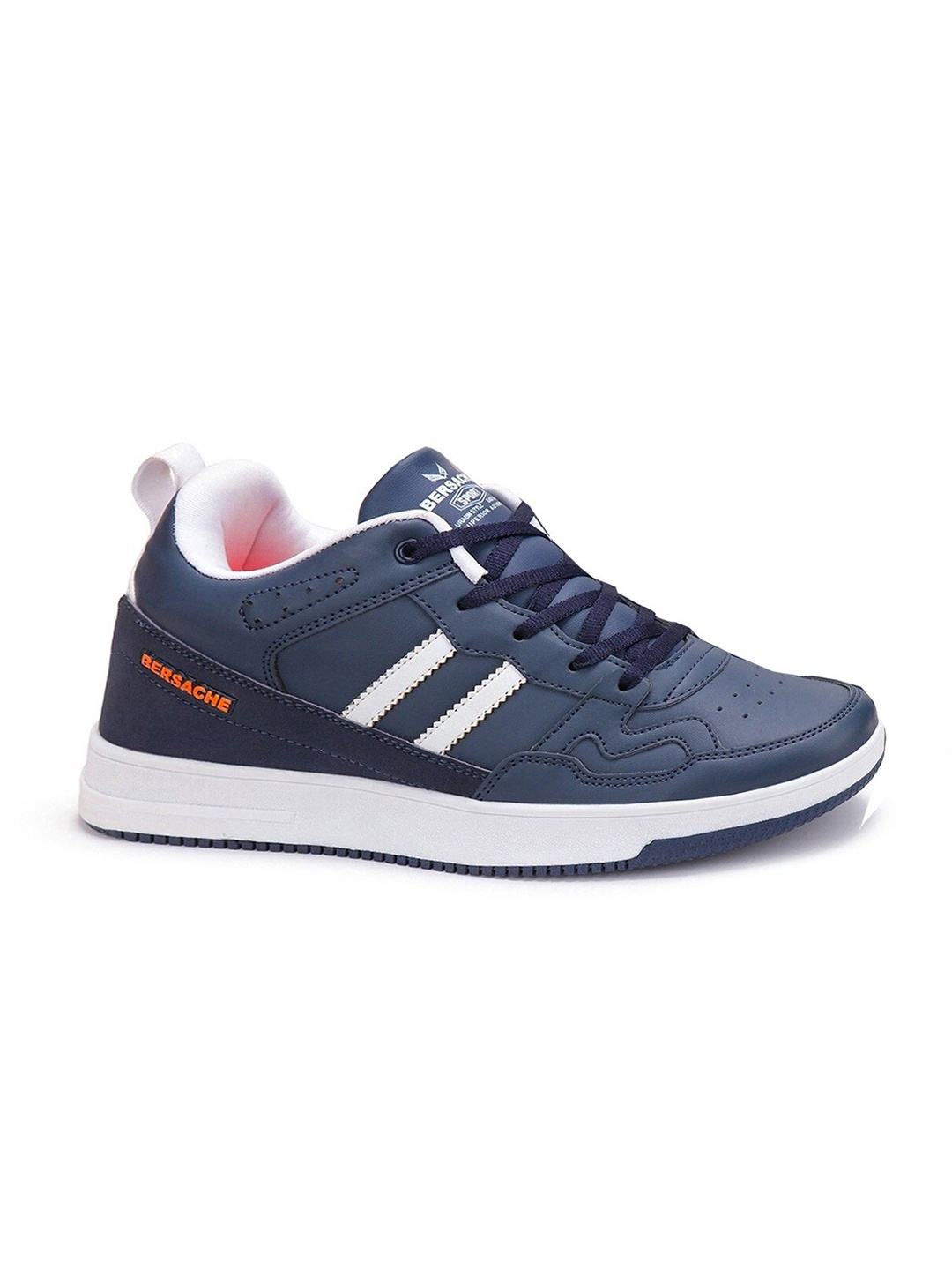 

BERSACHE Men Lace-Up Running Shoes, Blue