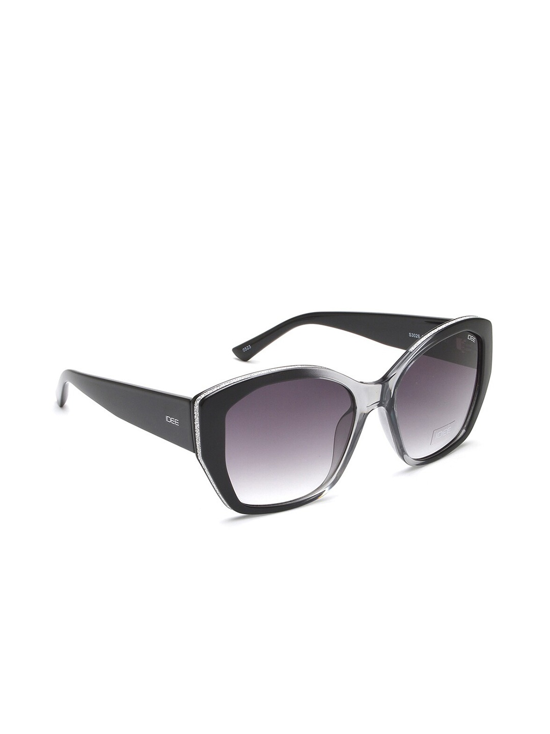 

IDEE Women Butterfly Sunglasses with UV Protected Lens IDS3026C4SG, Grey