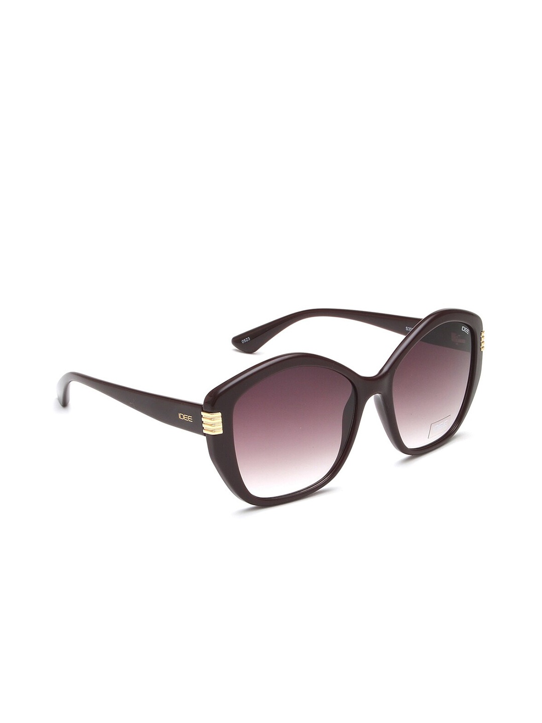 

IDEE Women Round Sunglasses with UV Protected Lens IDS3027C3SG, Brown
