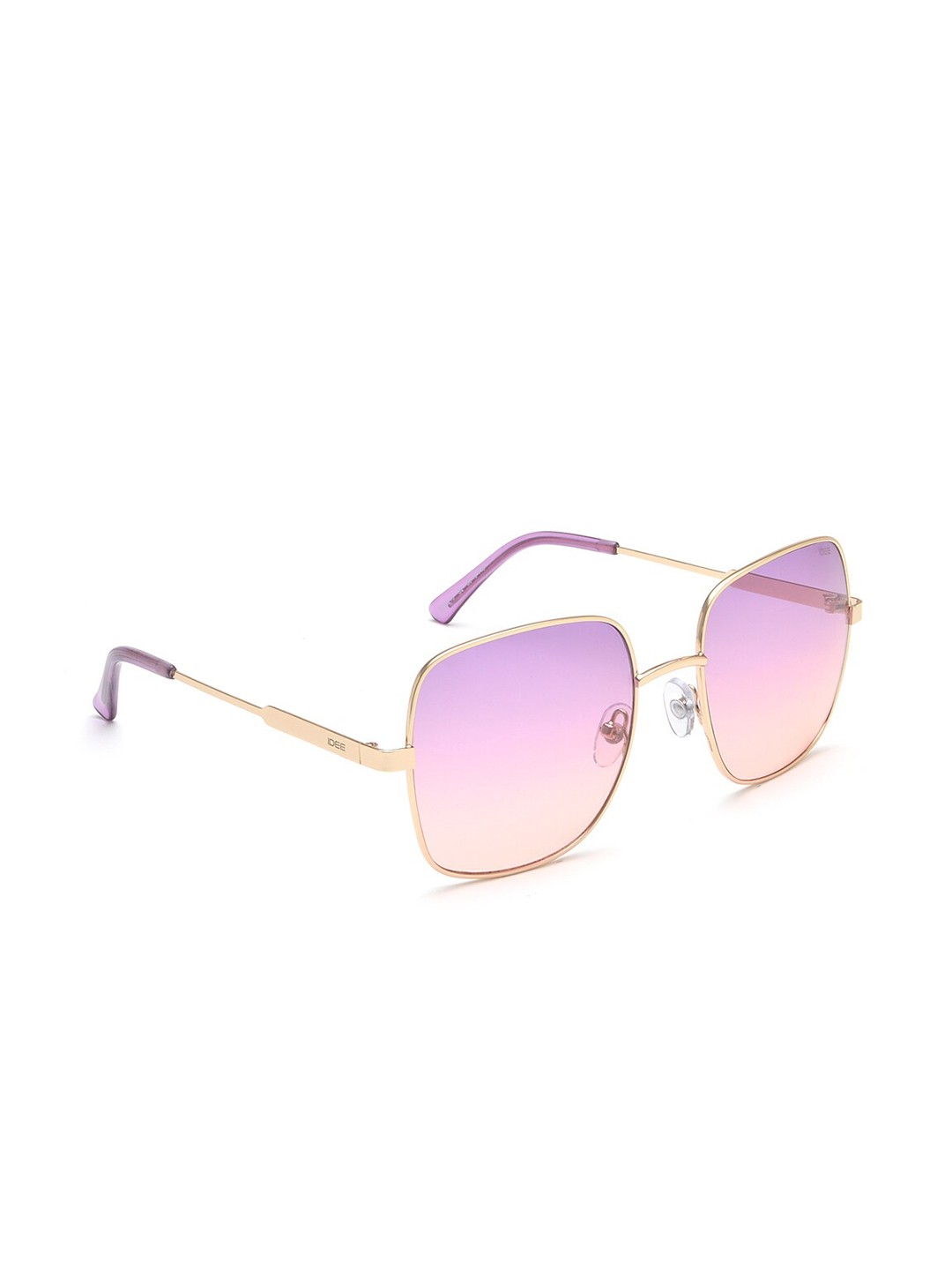 

IDEE Women Square Sunglasses with UV Protected Lens IDSO210C2SG, Pink
