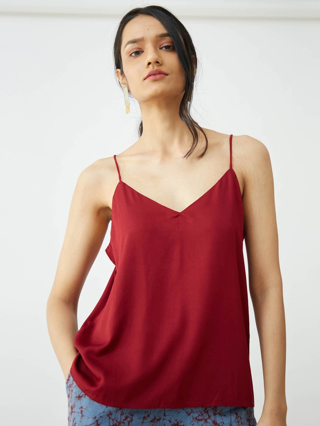 

Saltpetre Maroon Top