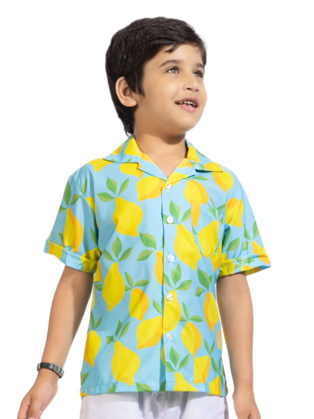 

BAESD Boys Comfort Printed Cotton Casual Shirt, Blue