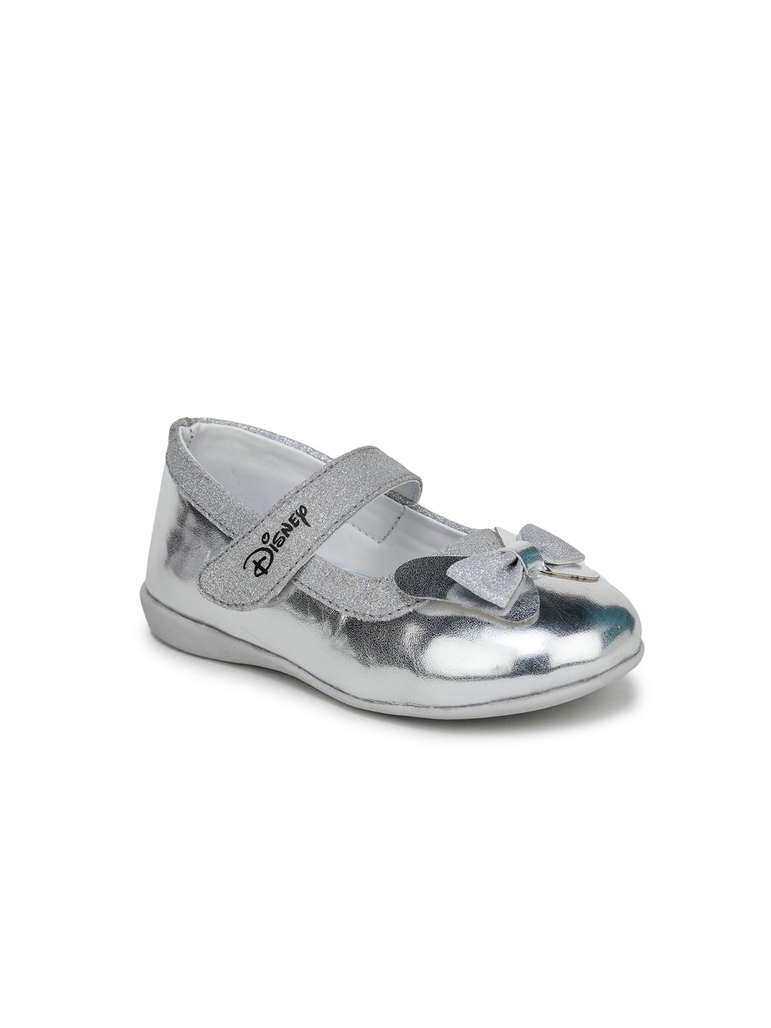 

toothless Girls Bows Detail Ballerinas Flats, Silver