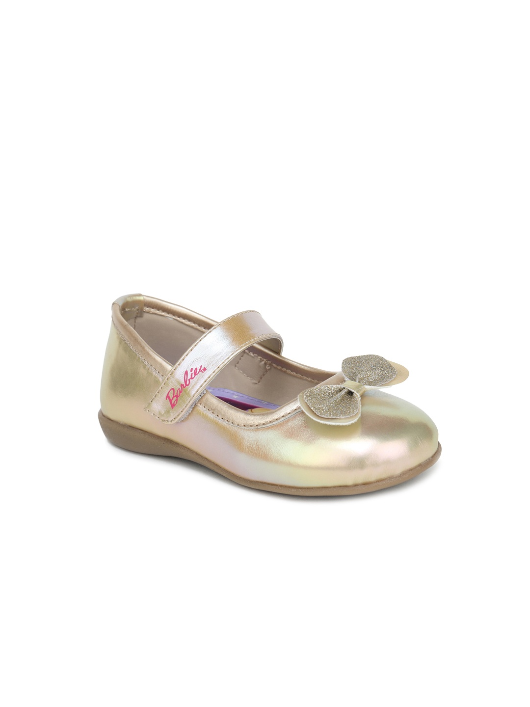 

toothless Girls Bows Detail Ballerinas Flats, Gold