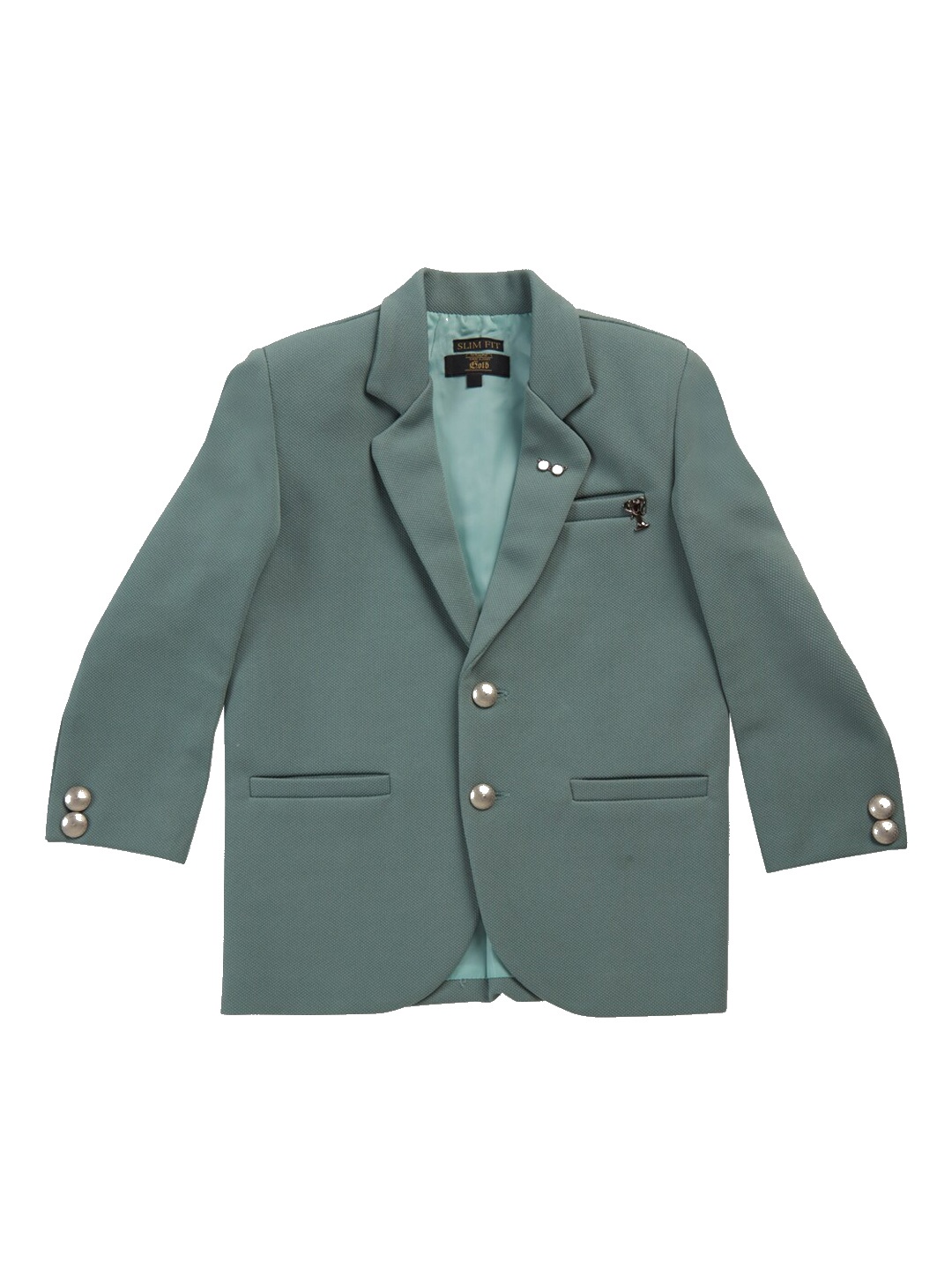 

Gini and Jony Boys Single-Breasted Cotton Blazer, Green