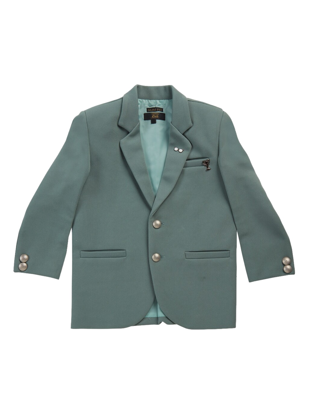 

Gini and Jony Boys Single-Breasted Cotton Blazer, Green