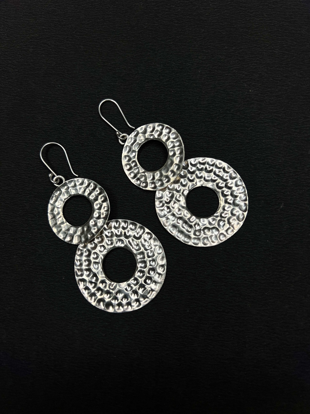 

Arte Jewels Sterling Silver Circular Drop Earrings