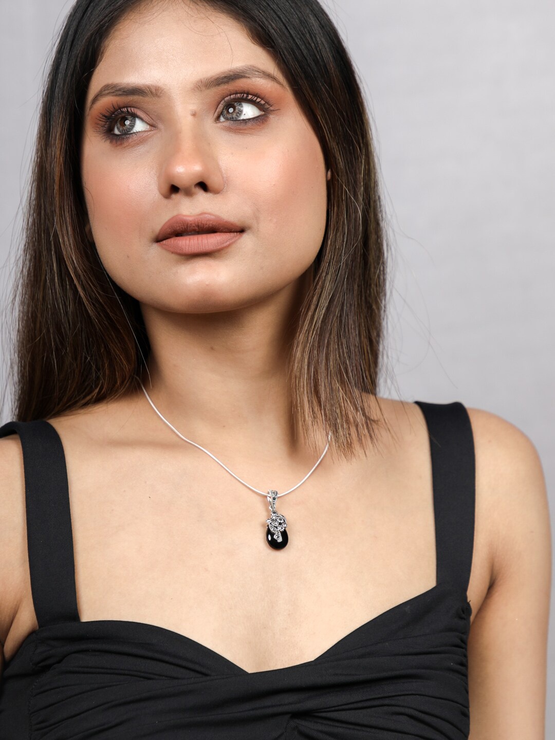 

Arte Jewels 92.5 Sterling Silver Cubic Zirconia-Studded Chain