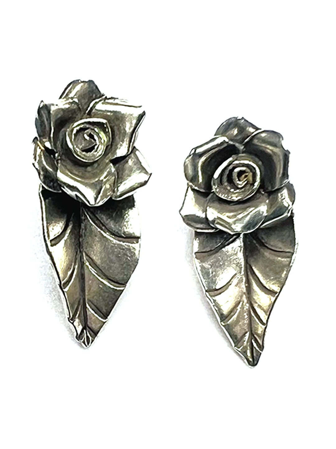 

Arte Jewels 925 Sterling Silver Floral Drop Earrings