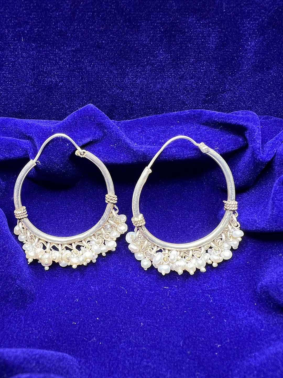 

Arte Jewels Sterling Silver Circular Chandbalis