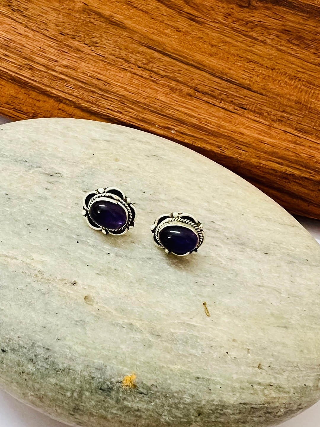 

Arte Jewels 92.5 Sterling Silver Stone-Studded Studs Earrings