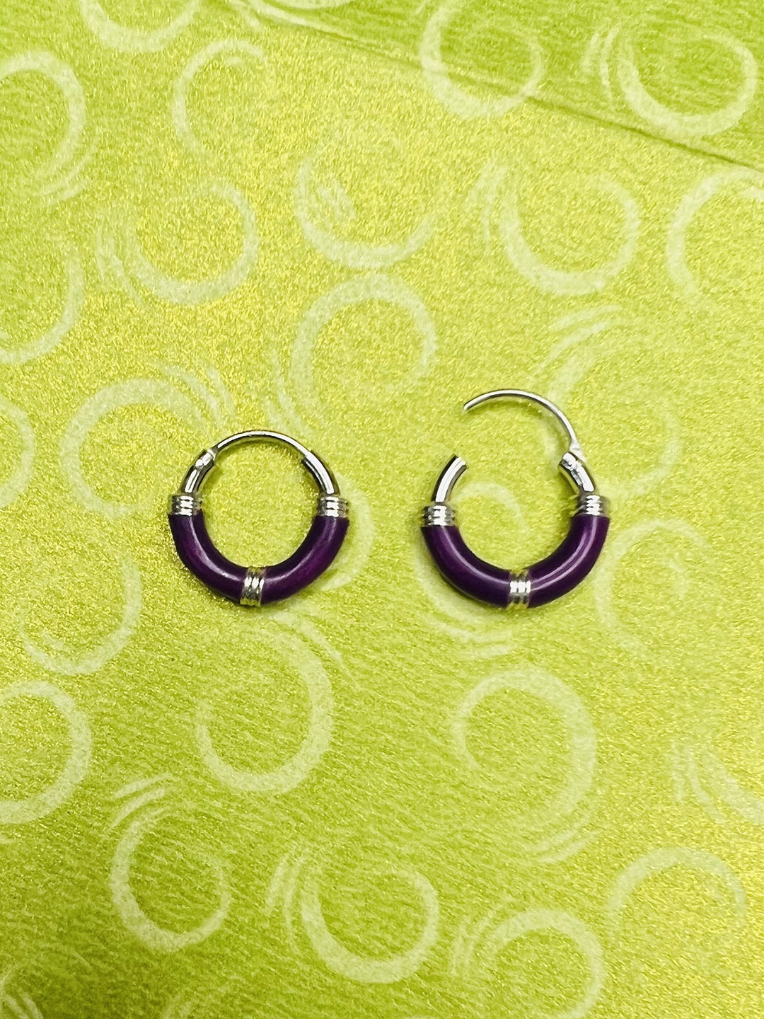 

Arte Jewels Circular Hoop Earrings, Silver