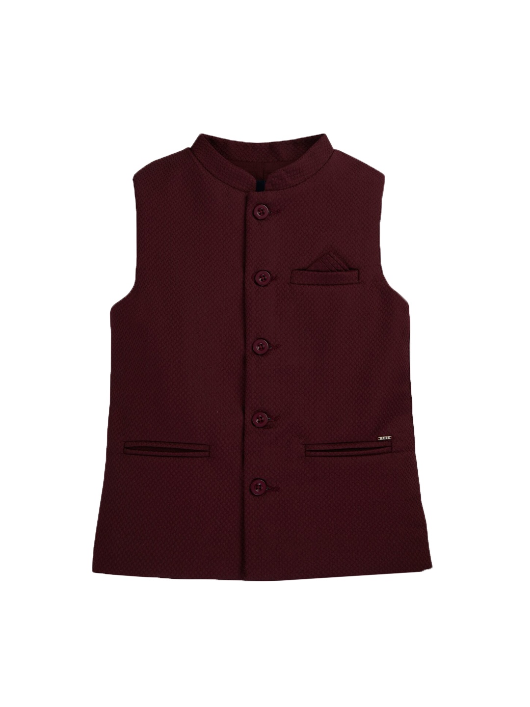 

Gini and Jony Boys Cotton Nehru Jackets, Maroon