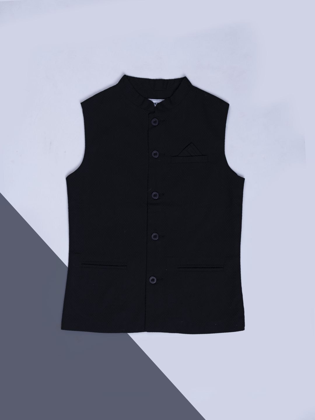 

Gini and Jony Boys Cotton Nehru Jackets, Black