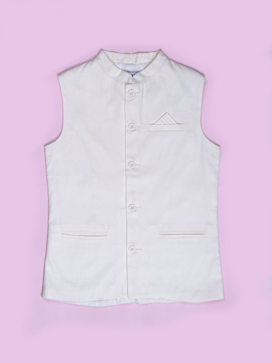 

Gini and Jony Boys Cotton Nehru Jackets, Cream