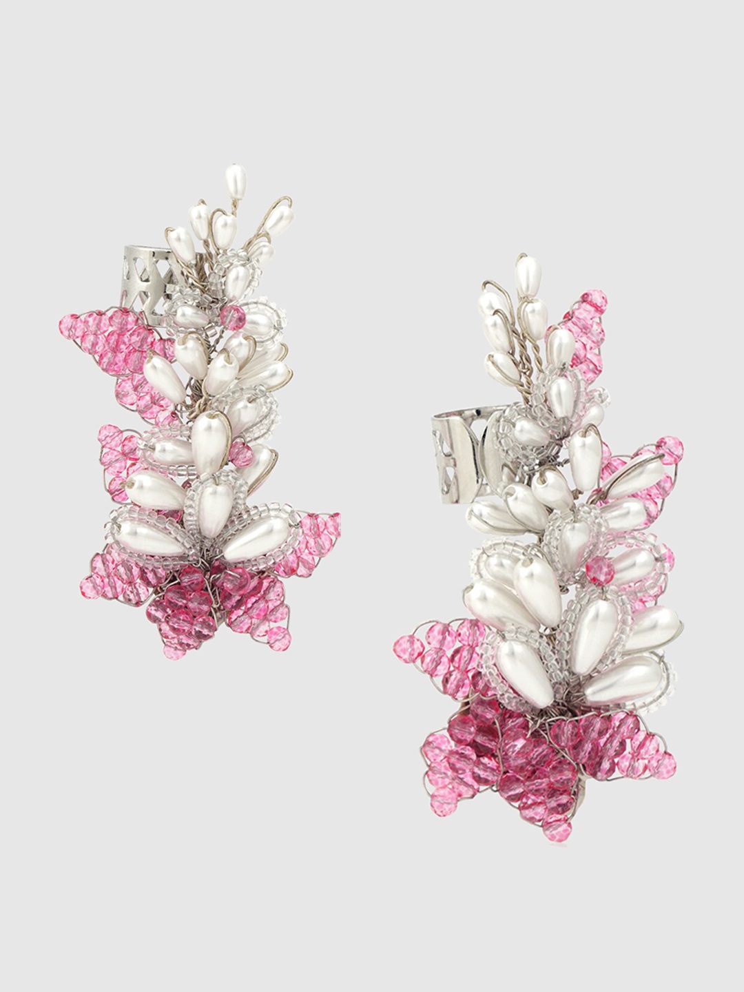 

D'oro Contemporary Stud Earrings, Pink