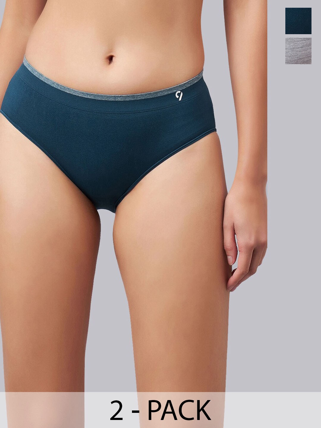 

C9 AIRWEAR Seamless Pack Of 2 Hipster Briefs, Blue