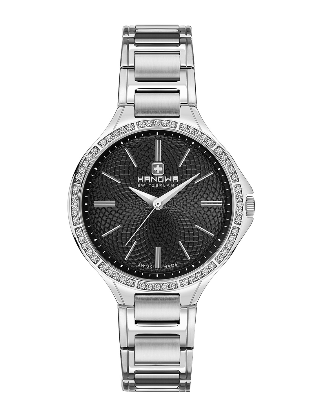 

Hanowa Anna Women Stainless Steel Straps Analogue Watch HAWLG2100301, Black
