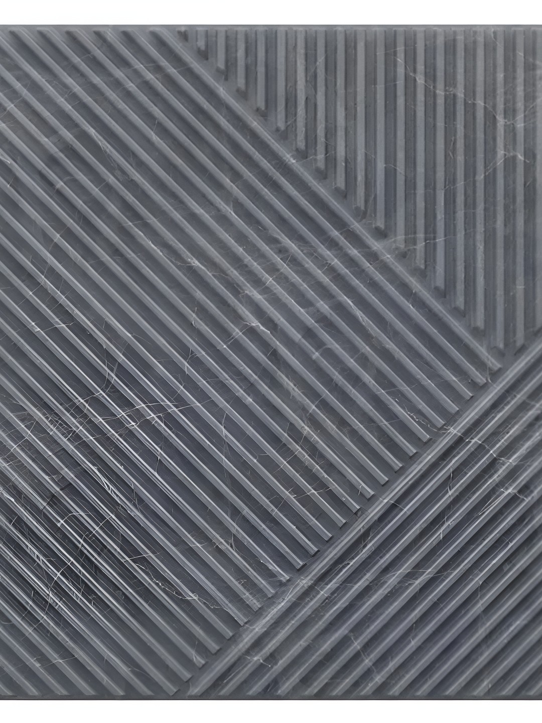 

KAYRA DECOR Grey 3 Pieces Striped Design 3D Self Adhesive Wallpaper