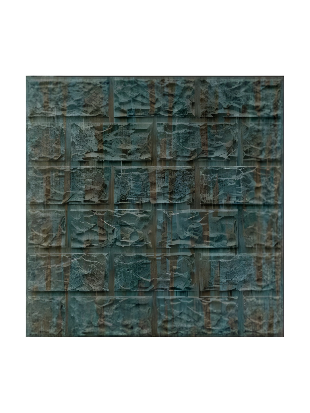 

KAYRA DECOR Green 3 Pieces Brick 3D Self Adhesive PVC Wall Panel