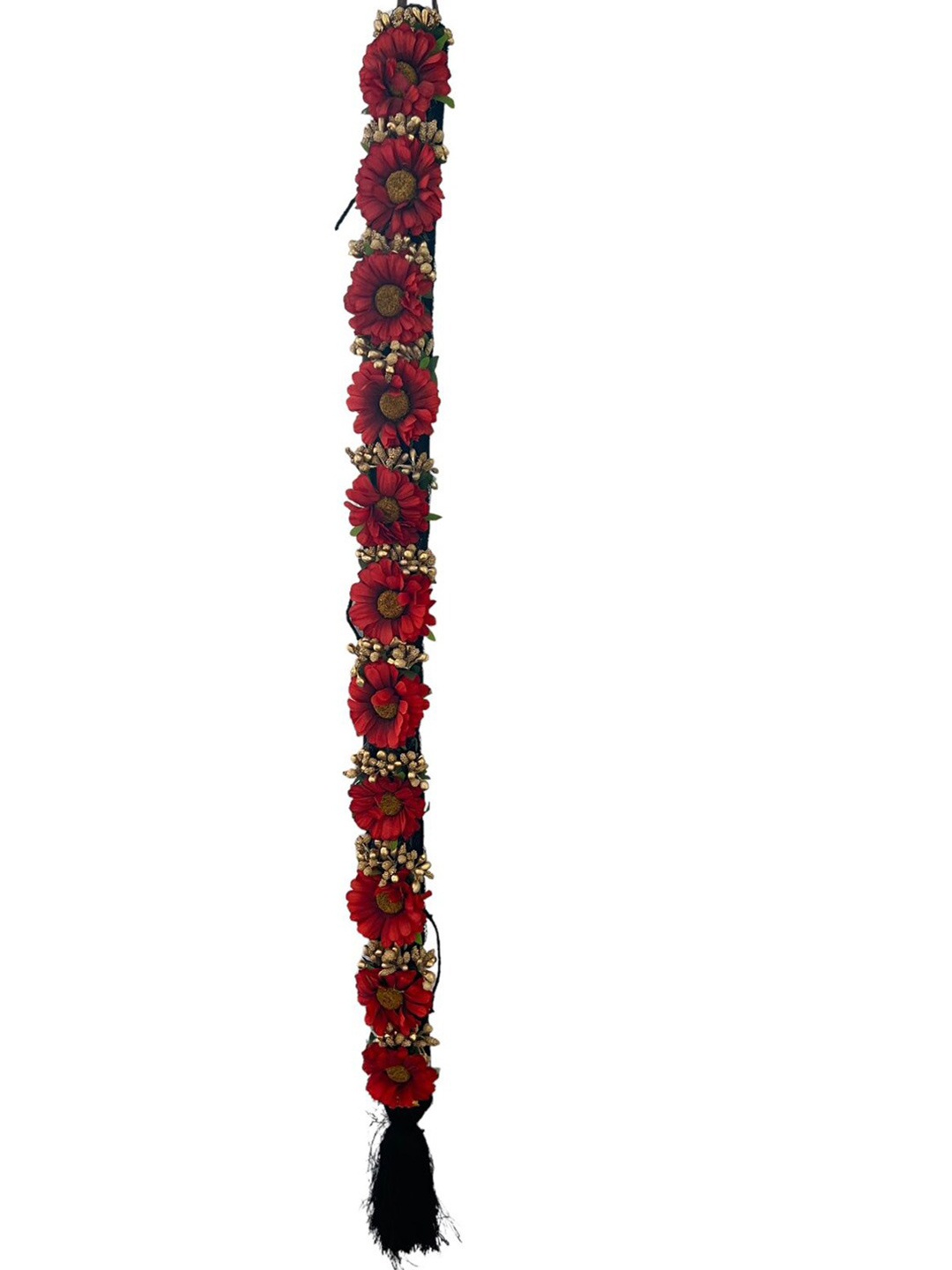 

VAGHBHATT Jadalu Kunjalam Billalu Braid Hair Extension - 24cm, Red