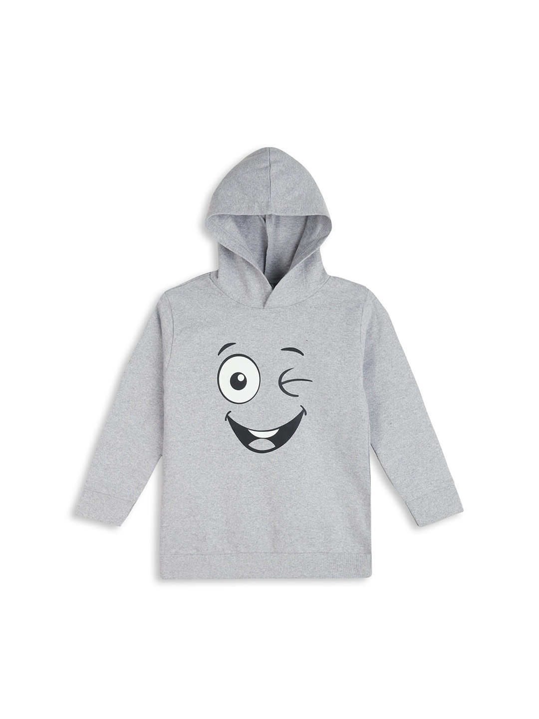 

BAESD Kids Graphic Printed Hooded Long Sleeves Cotton Sweatshirt, Grey