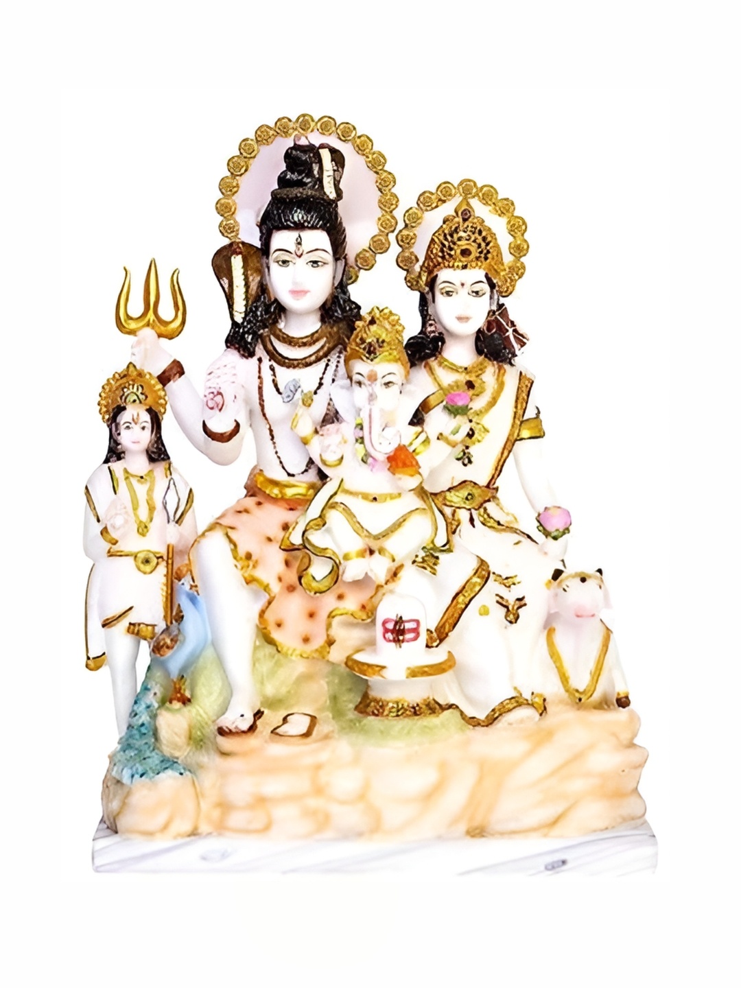 

krishnagallery1 White & Gold Toned Religious Showpiece