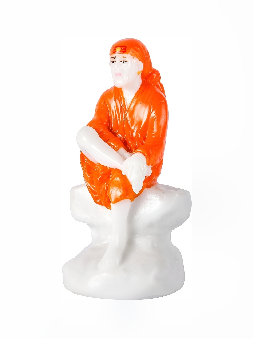 

krishnagallery1 Orange Marble Sai Baba Showpiece