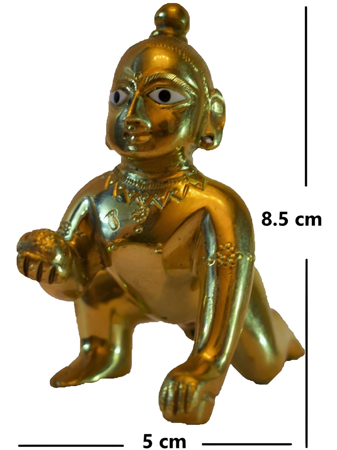 

krishnagallery1 Gold-Toned Brass Gopal Showpiece