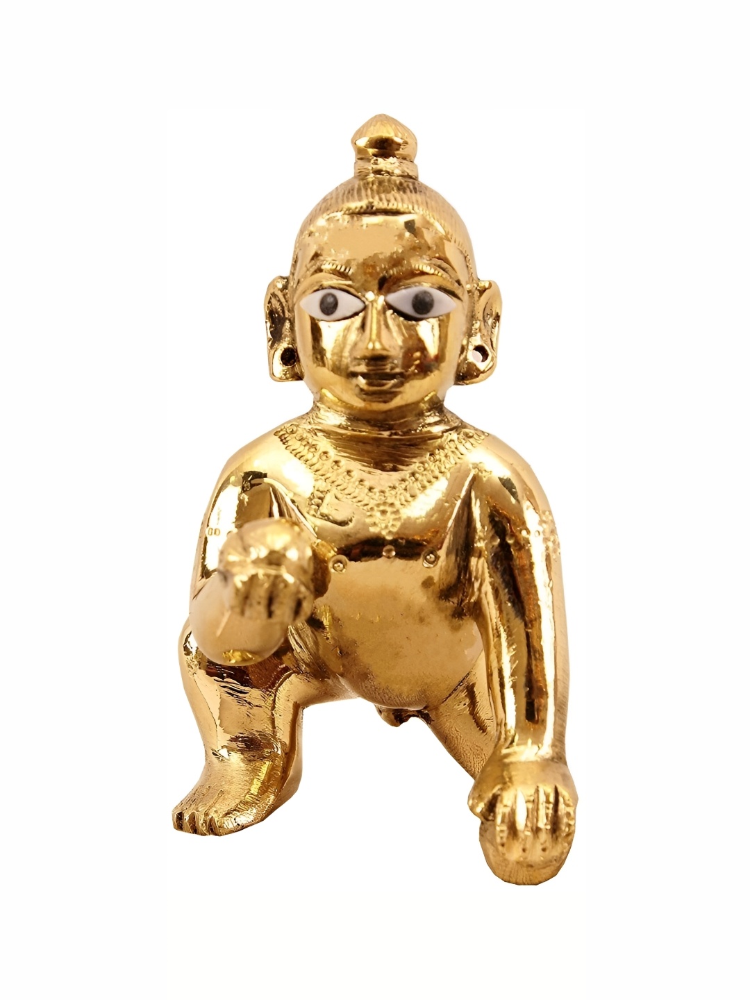 

krishnagallery1 Gold Toned Krishna Statue Showpiece