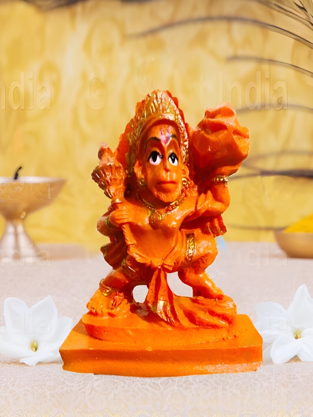 

krishnagallery1 Red Marble Religious Idol Showpiece