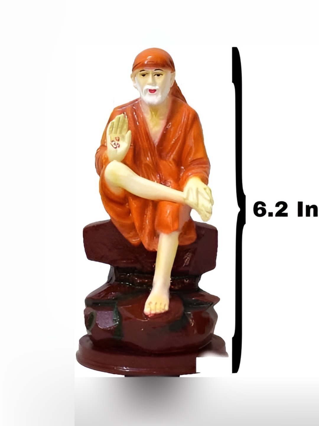 

krishnagallery1 White & Orange Religious Showpiece